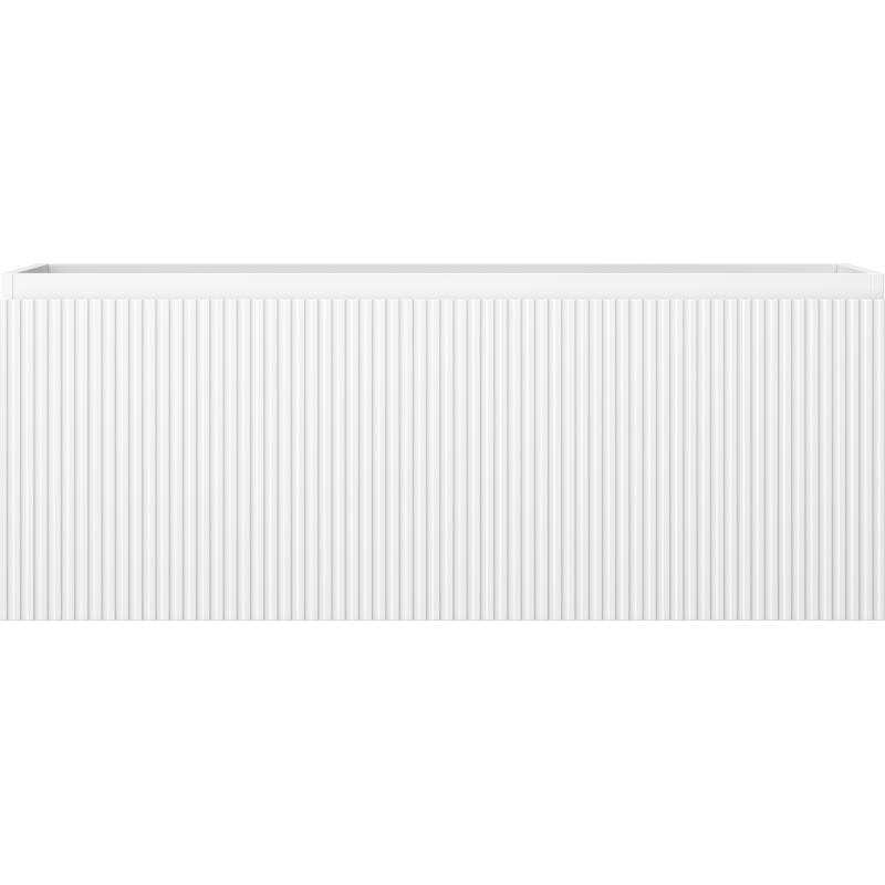 Mexen Rivel шкаф за баня под мивка 120 см, 1 чекмедже, набразден, бял мат