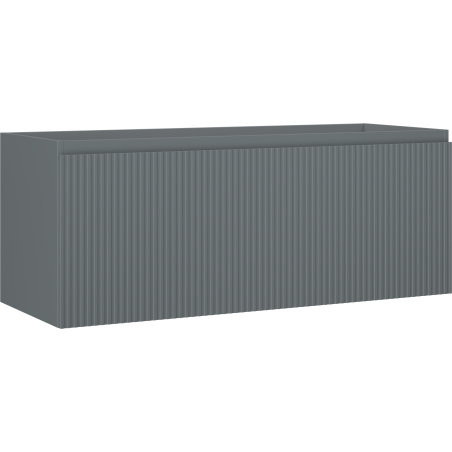 Mexen Rivel шкафче за баня под мивка 120 см, 1 чекмедже, оребрено, графит мат