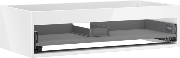 Mexen Box-A корпус на шкафче под умивалник 90 см, 1 чекмедже, бял гланц