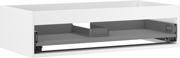 Корпус на шкаф под мивка Mexen Box-A 90 см, 1 чекмедже, бял мат - 91AX0-0900-235-1-01