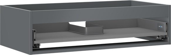 Mexen Box-A корпус шкаф за мивка 90 см, 1 чекмедже, мат графит - 91AX0-0900-235-1-66
