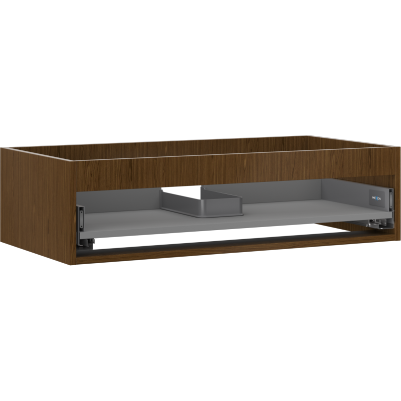 Корпус на шкаф за мивка Mexen Box-A 90 см, 1 чекмедже, орех - 91AX0-0900-235-1-86