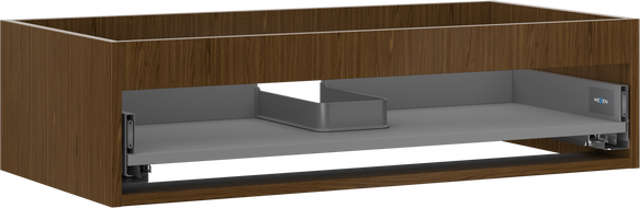 Mexen Box-A корпус за шкаф под мивка 90 см, 1 чекмедже, орех - 91AX0-0900-235-1-86