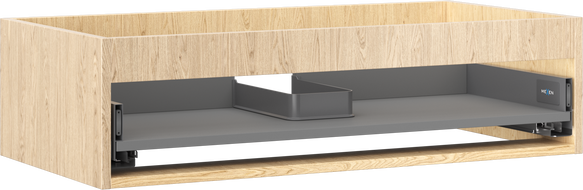 Mexen Box-A корпус шкаф за умивалник 90 см, 1 чекмедже, дъб - 91AX0-0900-235-1-81