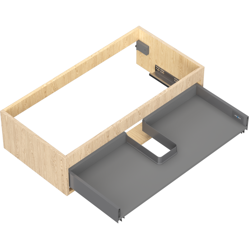 Mexen Box-A корпус шкаф за умивалник 90 см, 1 чекмедже, дъб - 91AX0-0900-235-1-81