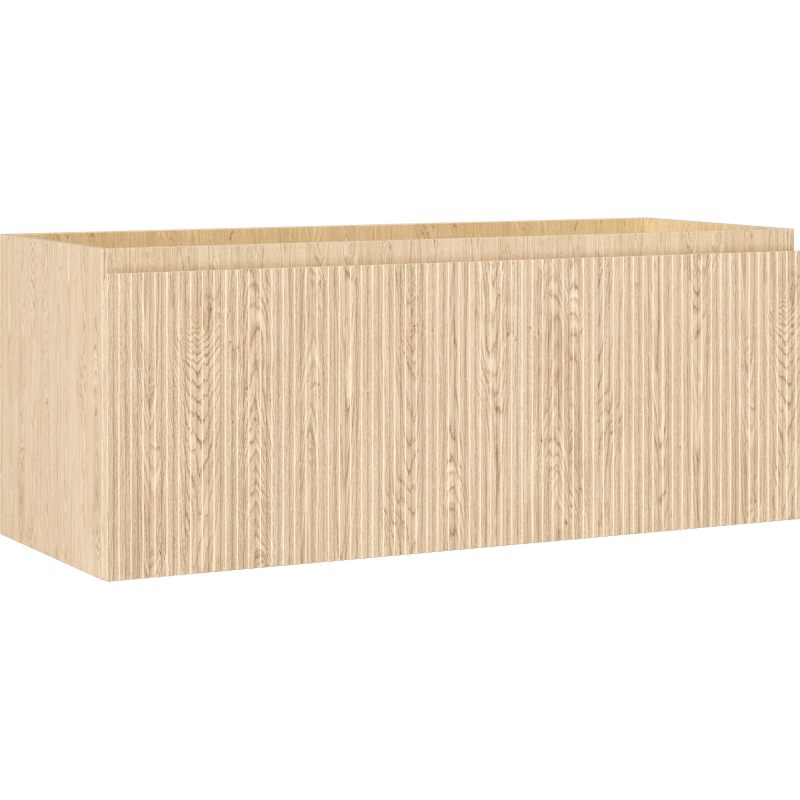 Mexen Rivel шкафче за баня под мивка 120 см, 1 чекмедже, гофрирано, дъб - 91A20-12047-1-BF81