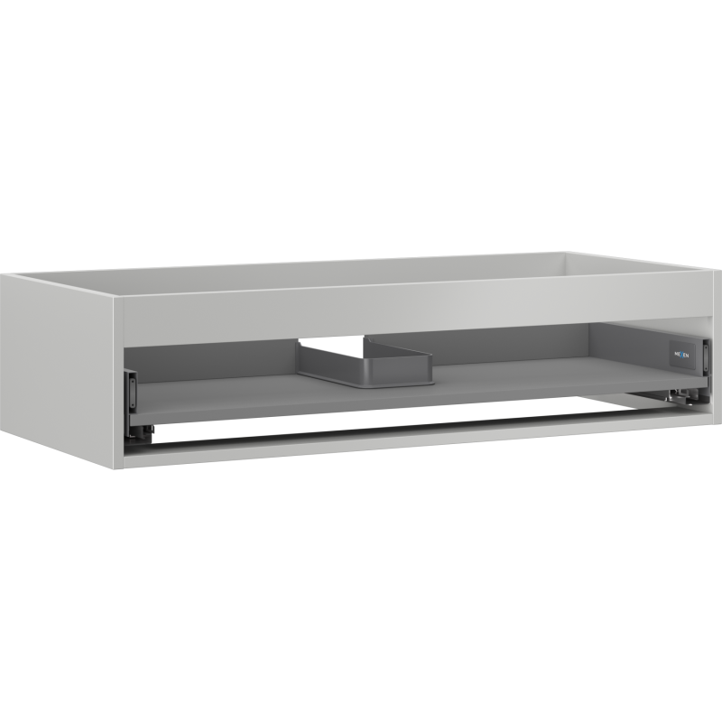 Mexen Box-A шкаф за мивка 100 см, 1 чекмедже, сив мат - 91AX0-1000-235-1-62