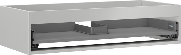 Mexen Box-A шкаф за мивка 100 см, 1 чекмедже, сив мат - 91AX0-1000-235-1-62