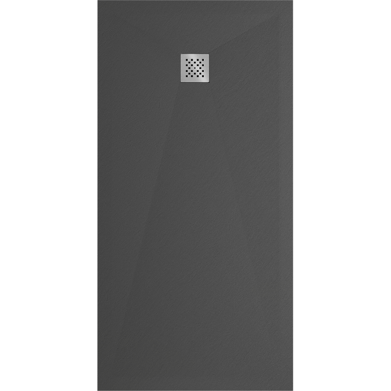 Mexen Stone+ правоъгълна композитна душкабина 180 x 90 см, антрацит - 44719018