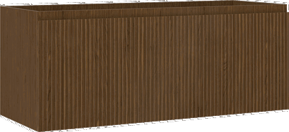 Mexen Rivel шкафче за баня под умивалник 120 см, 1 чекмедже, с оребряване, орех