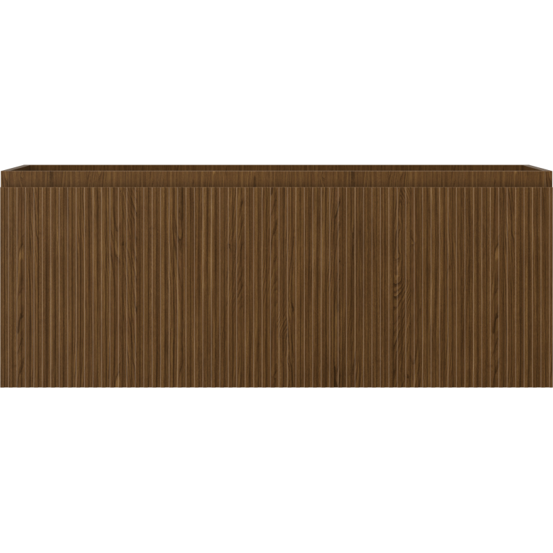 Mexen Rivel шкафче за баня под умивалник 120 см, 1 чекмедже, с оребряване, орех