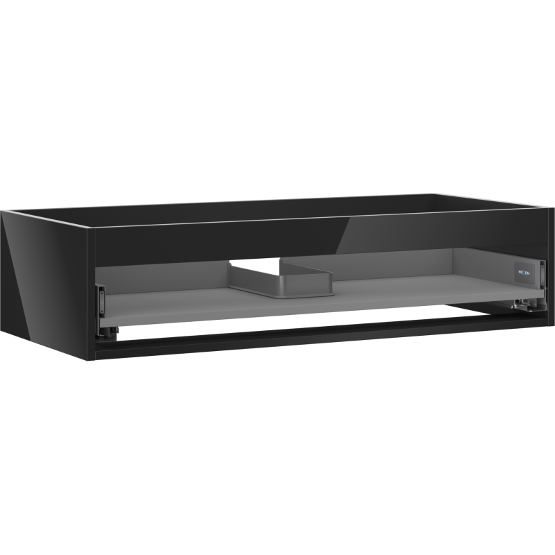Mexen Box-A каса за мивка 100 см, 1 чекмедже, черен гланц - 91AX0-1000-235-1-70