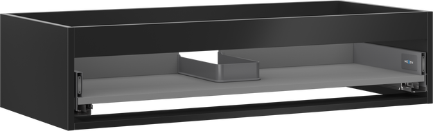Mexen Box-A корпус на шкафче за мивка 100 см, 1 чекмедже, черен мат - 91AX0-1000-235-1-71