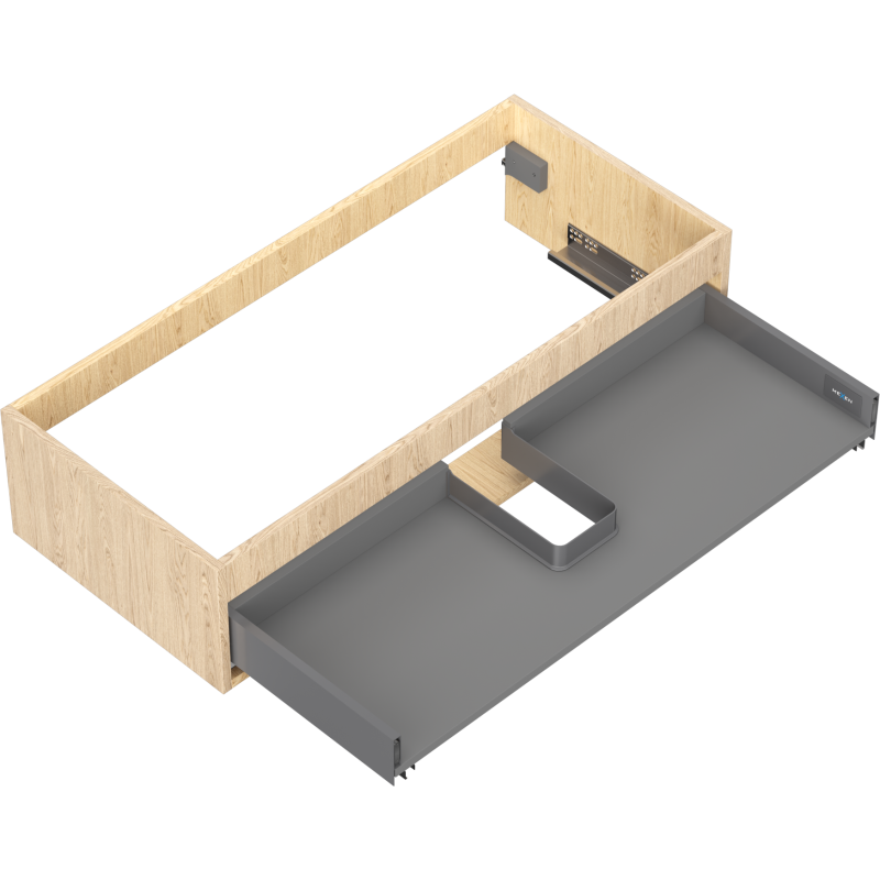 Mexen Box-A корпус на шкаф под мивка 100 см, 1 чекмедже, дъб - 91AX0-1000-235-1-81