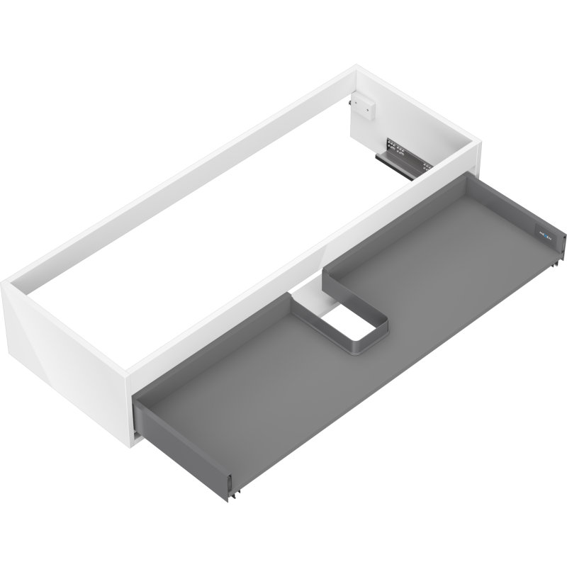 Mexen Box-A корпус на шкафче за умивалник 120 см, 1 чекмедже, бял гланц