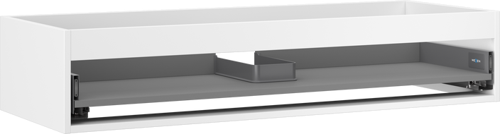 Mexen Box-A корпус на шкаф под умивалник 120 см, 1 чекмедже, бял мат