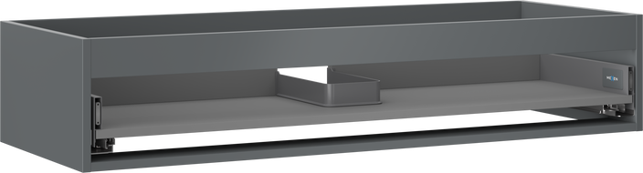 Кутия Mexen Box-A за шкаф под мивка 120 см, 1 чекмедже, графит мат - 91AX0-1200-235-1-66