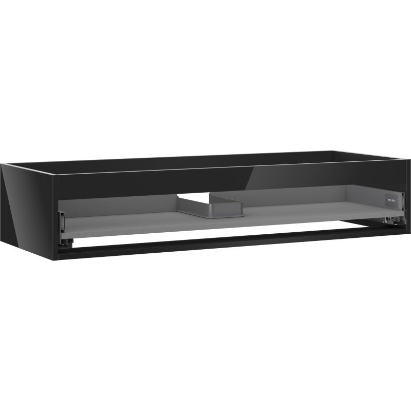 Корпус на шкафа под умивалник Mexen Box-A 120 см, 1 чекмедже, черен блясък - 91AX0-1200-235-1-70