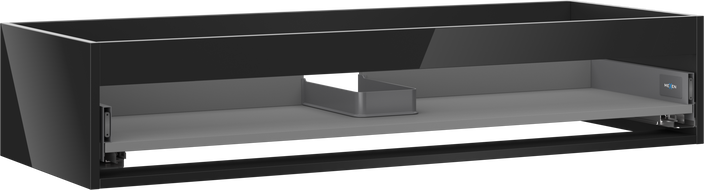 Корпус на шкафа под умивалник Mexen Box-A 120 см, 1 чекмедже, черен блясък - 91AX0-1200-235-1-70