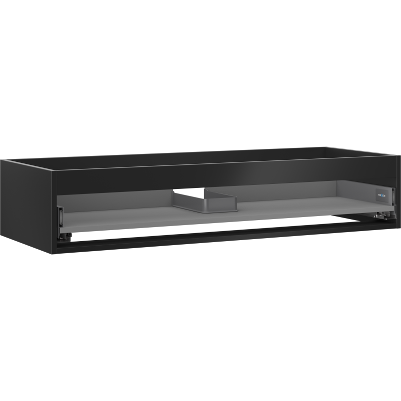 Корпус на шкаф за мивка Mexen Box-A 120 см, 1 чекмедже, черен мат - 91AX0-1200-235-1-71