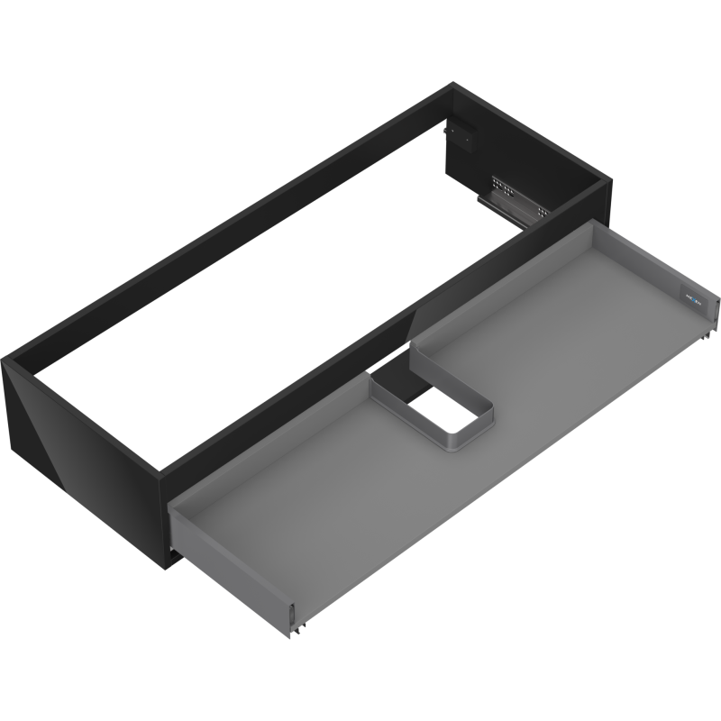 Mexen Box-A корпус шкаф под мивка 120 см, 1 чекмедже, черен гланц - 91AX0-1200-235-1-70