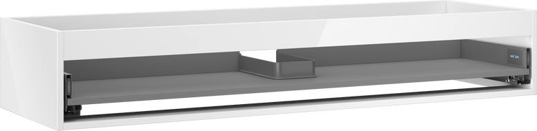 Mexen Box-A Корпус за шкафа под мивката 140 см, 1 чекмедже, бял гланц