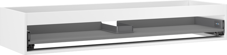 Mexen Box-A Корпус на шкаф под умивалник 140 см, 1 чекмедже, бял мат - 91AX0-1400-235-1-01