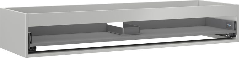 Mexen Box-A корпус на шкаф под мивка 140 см, 1 чекмедже, сив мат - 91AX0-1400-235-1-62