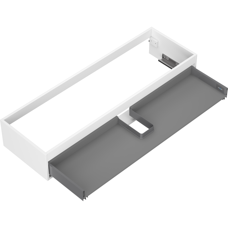 Mexen Box-A Корпус на шкаф под умивалник 140 см, 1 чекмедже, бял мат - 91AX0-1400-235-1-01