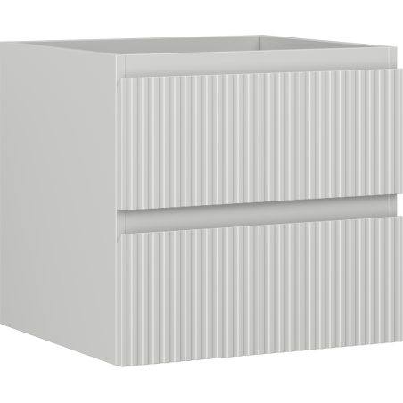 Mexen Rivel шкаф за баня под мивка 50 см, 2 чекмеджета, оребрена, сива матова - 91A20-05047-2-BFF62