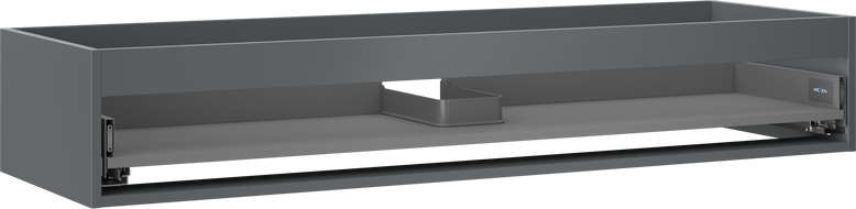 Mexen Box-A корпус шкафче за мивка 140 см, 1 чекмедже, матов графит - 91AX0-1400-235-1-66