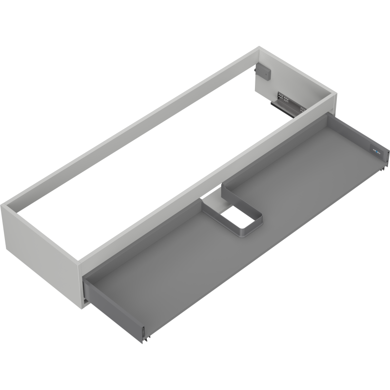 Mexen Box-A корпус на шкаф под мивка 140 см, 1 чекмедже, сив мат - 91AX0-1400-235-1-62