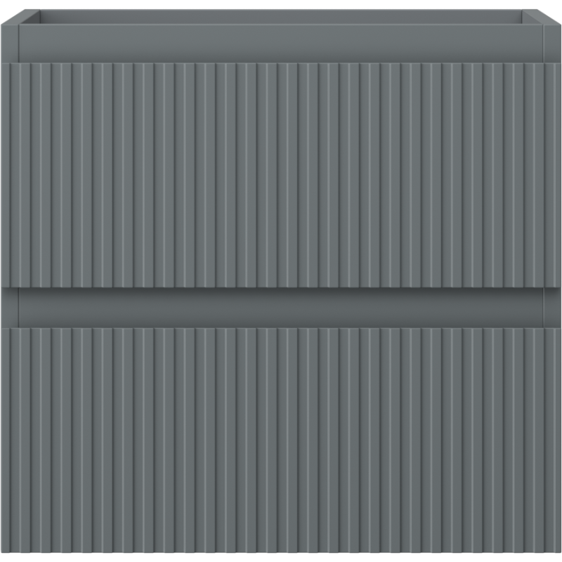 Mexen Rivel шкаф за баня под мивка 50 см, 2 чекмеджета, оребрена, графит мат - 91A20-05047-2-BFF66