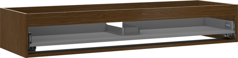Mexen Box-A корпус на шкаф под мивка 140 см, 1 чекмедже, орех - 91AX0-1400-235-1-86