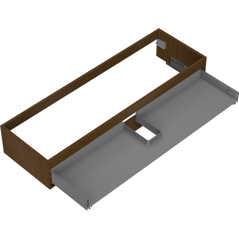 Mexen Box-A корпус на шкаф под мивка 140 см, 1 чекмедже, орех - 91AX0-1400-235-1-86