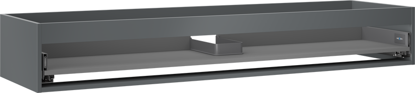 Mexen Box-A корпус на шкаф за мивка 160 см, 1 чекмедже, графит мат - 91AX0-1600-235-1-66