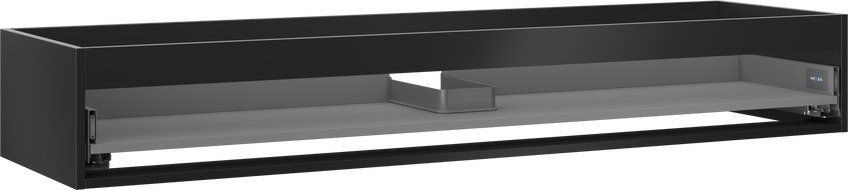 Mexen Box-A корпус за шкаф под мивка 160 см, 1 чекмедже, черен мат - 91AX0-1600-235-1-71