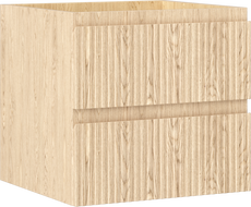 Mexen Rivel шкаф за баня под мивка 50 см, 2 чекмеджета, релефен, дъб