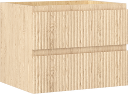 Mexen Rivel шкаф за баня под умивалник 60 см, 2 чекмеджета, рифелован, дъб - 91A20-06047-2-BFF81