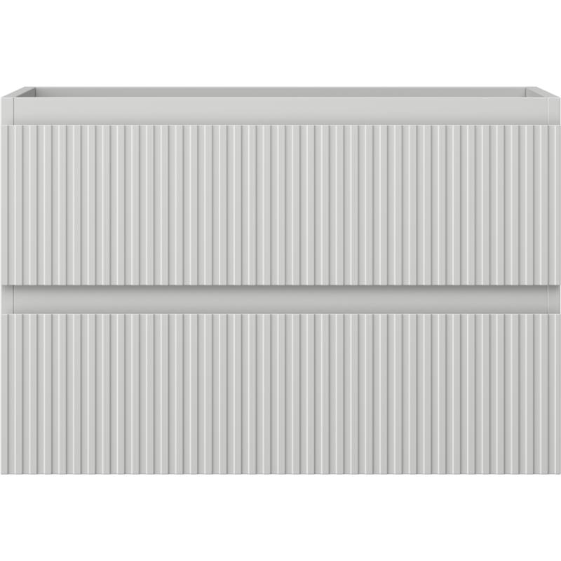 Mexen Rivel шкаф за баня под мивка 70 см, 2 чекмеджета, рифел, сив мат