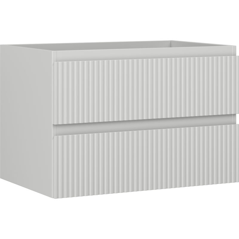 Mexen Rivel шкаф за баня под мивка 70 см, 2 чекмеджета, рифел, сив мат