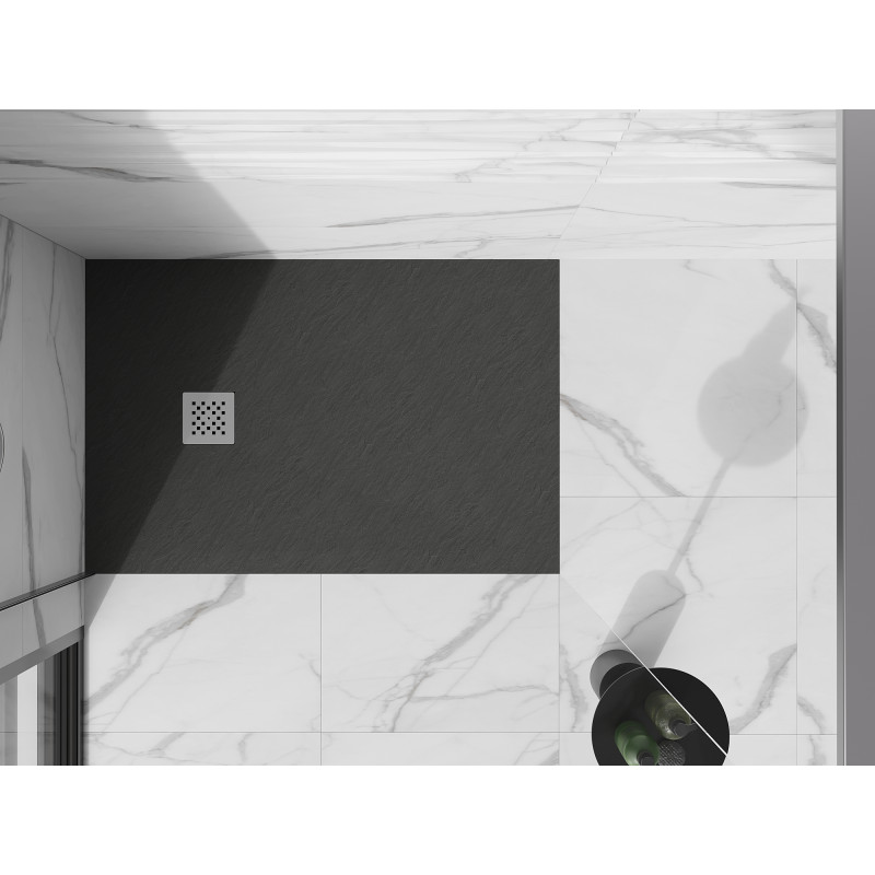 Mexen Stone+ композитен правоъгълен душ кабина 140 x 100 см, антрацит - 44711014