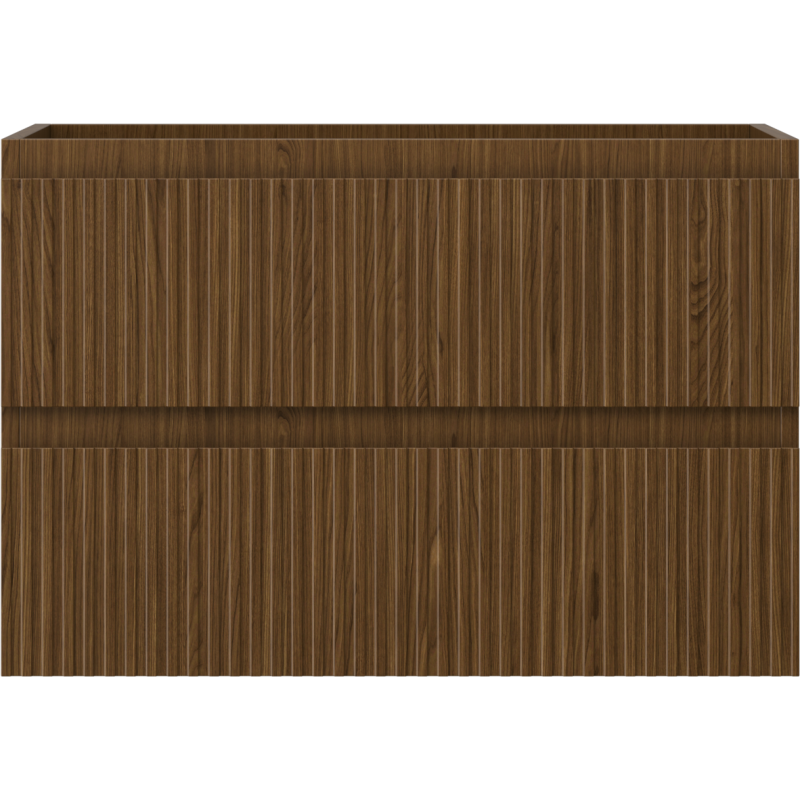 Mexen Rivel шкаф за баня под мивка 70 см, 2 чекмеджета, релефни, орех - 91A20-07047-2-BFF86