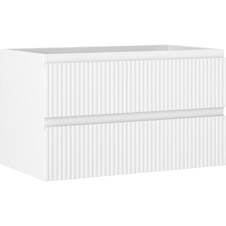 Mexen Rivel бански шкаф под мивка 80 см, 2 чекмеджета, рифелован, бял мат - 91A20-08047-2-BFF01