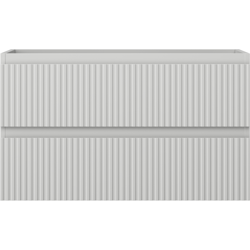 Mexen Rivel шкаф за баня под мивка 80 см, 2 чекмеджета, релефен, сив мат - 91A20-08047-2-BFF62