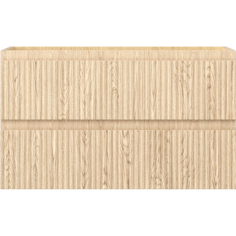 Mexen Rivel шкаф за баня под мивка 80 см, 2 чекмеджета, рифелована, дъб - 91A20-08047-2-BFF81
