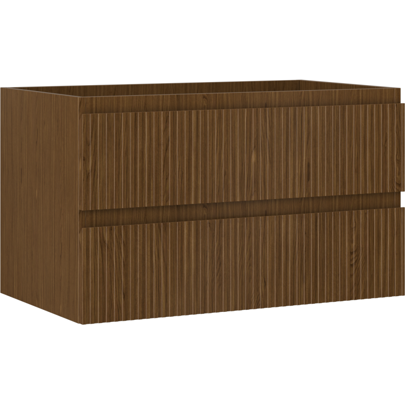 Mexen Rivel шкаф за баня под умивалник 80 см, 2 чекмеджета, орех - 91A20-08047-2-BFF86