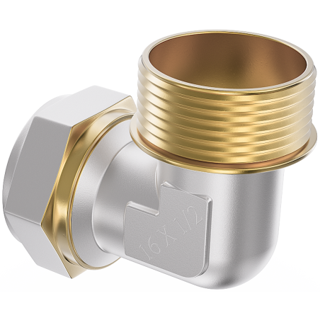 Mexen PEX-S коляно със сглобка PEX 16 x 1/2 GZ - W97227-1612M-00