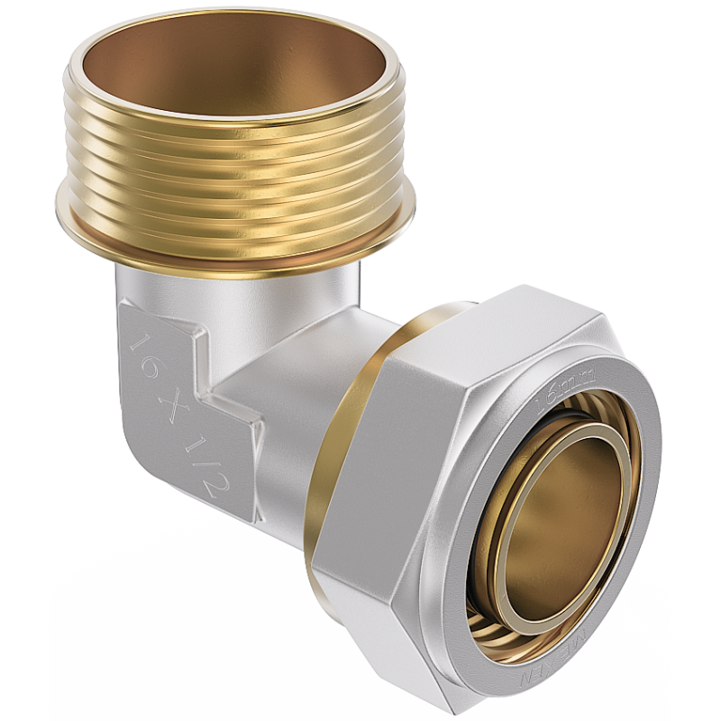 Mexen PEX-S коляно със сглобка PEX 16 x 1/2 GZ - W97227-1612M-00