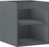 Корпус за шкафа под мивка Mexen Box-A 40 см, графит мат - 91AX1-0400-470-1-66